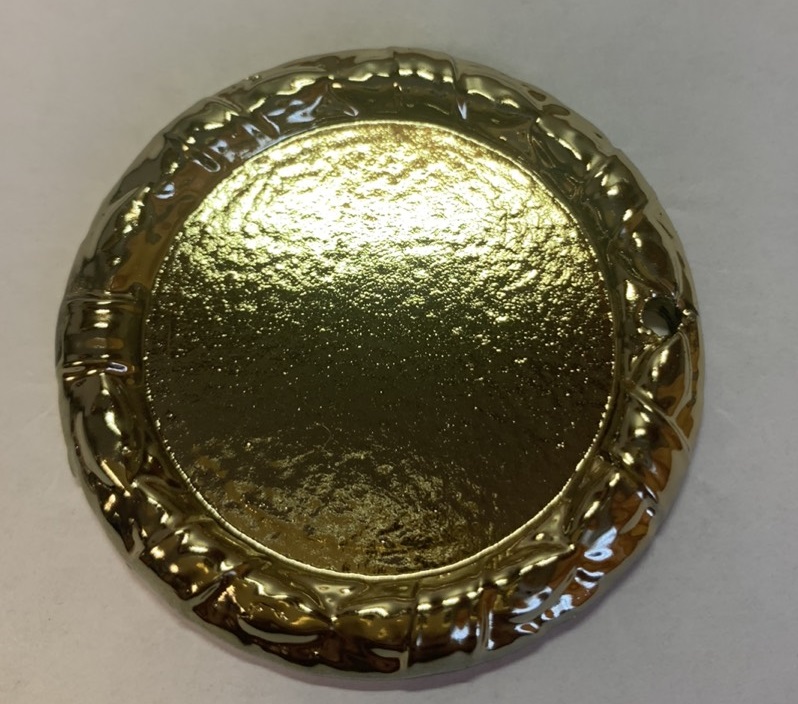 Золотая медаль из латунного сплава 50 мм с гравировкой
